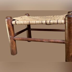 Hand Woven Rustic Farmhouse Stool